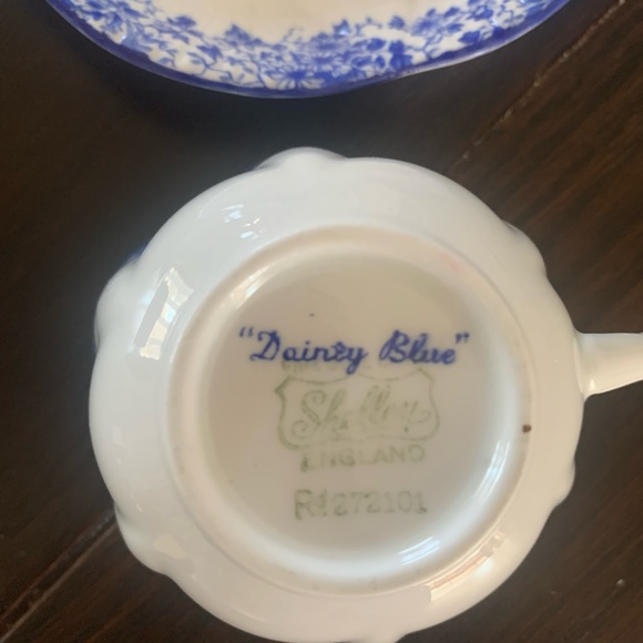 Vintage Dainty Blue Shelley Tea Set - Picture 3 of 5